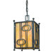 Aberdeen  Hanging Lantern in Fired Iron
