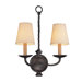 Alexander Two Light Wall Sconce in English Iron