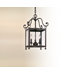 Mill Valley Three Light Outdoor Medium Hanging Lantern in Natural Bronze