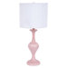 Curvature Large Table Lamp with White Round Drum Shade