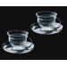 Mono Filio Glass Teacups with Saucer (Set of 2) by Tassilo von Grolman