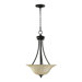 Hathaway 3 Light Inverted Pendant