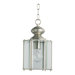 Lantern  Five Panel Hanging Lantern in Satin Nickel