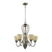 Powell  Chandelier in Mystic Silver