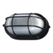  Oval Bulkhead Light in Black