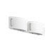 Two Light Wall Sconce in Satin Nickel