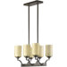 Atwood Six Light Kitchen Island Light in Oiled Bronze