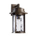 Charter One Light Outdoor Wall Lantern in Oiled Bronze