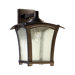 Gable One Light Outdoor Wall Lantern in Oiled Bronze