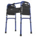 Freedom Series Deluxe Aluminum Folding Walker in Blue