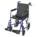 Lightweight Aluminum Transport Chair with 12" Rear Wheels