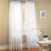White Sheer Window Panel Set 