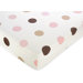 Mod Dots Pink Collection Fitted Crib Sheet  - Large Dot Print