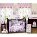 Butterfly Pink and Purple Collection 9pc Crib Bedding Set 