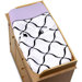 Purple, Black and White Princess Changing Pad Cover