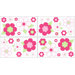 Flower Pink and Green Collection Wall Decal Stickers 