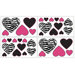 Pink Funky Zebra Wall Decals Sheets (Set of 4)