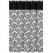 Isabella Shower Curtain in Black / White