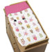 Happy Owl Pink Changing Pad Cover