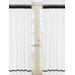 Hotel White and Black Collection Window Panels 