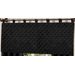 Black Minky Dot Window Valance