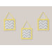 Zig Zag Yellow and Gray Collection Wall Hangings 
