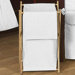 Minky Dot White Collection Laundry Hamper 