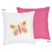 Butterfly Pink and Orange Collection Decorative Pillow 