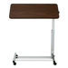 Tilt-Top Overbed Walnut Table