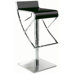 Adjustable Swivel Stool with Rectangular Seat in White
