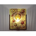 FNJudy Wall Sconce with Single Magic Art Glass Panel and Partial Side Diffuser