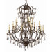 Crystal Flair 21 Light Chandelier