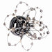 Turais Nine Light Crystal Galaxy Wall Sconce in Chrome