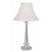 31"   Crystal Table Lamp with Shade in Chrome