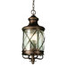 Four Light Outdoor Hanging Lantern in Rubbed Oil Bronze