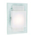 One Light Rectangular Wall Sconce in Polished Chrome