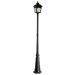 One Light Post Lantern in Black