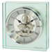 Square Glass Skeleton Mantle Clock