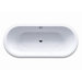 Klassikduo 63" x 27.5" Oval Bath Tub in White
