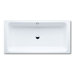 Bassino 78.7" x 39.4" Bath Tub with Front and Side Paneling on Right in White