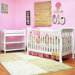 Athena Nadia Convertible Crib Set in White