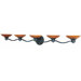 Halogen VI  Vanity Light in  Oil Rubbed Bronze
