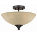 Value Series 2 Light 60W Semi Flush Mount