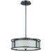 Chainlink 4 Light Drum Foyer Pendant