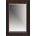 Beveled Mirror with Polystyreen Frame in Coffee