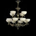 Arana Twelve Light Traditional Chandelier in Dark English Bronze