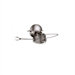 Atomo Two Light Left Facing Wall Sconce in Aluminum