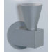 Circe One Light Wall Sconce in Metallic Gray
