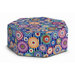 Narros  Heptagonal Pouf Ottoman