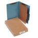 Pressboard 25-Pt. Classification Folders, Legal, Four-Section, 10/Box